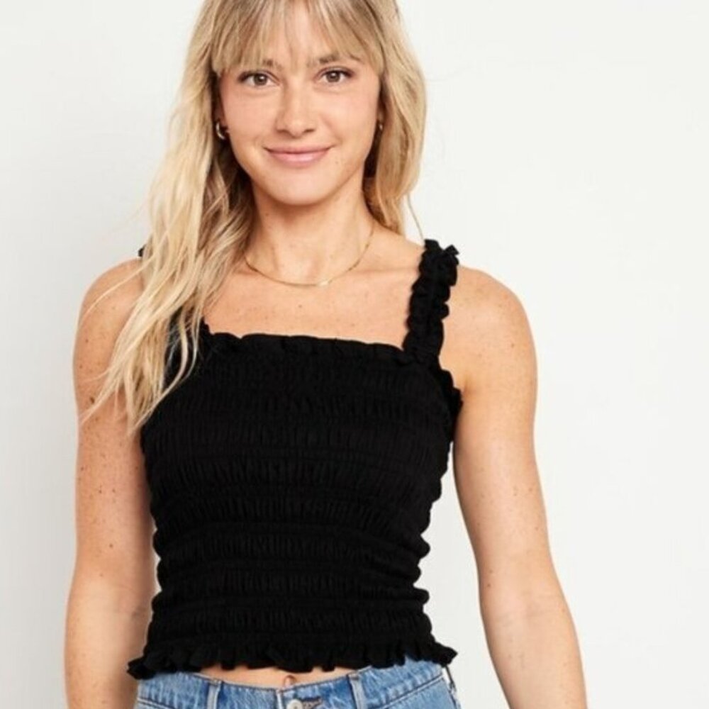 NWT Old Navy Fitted Smocked Tank Top